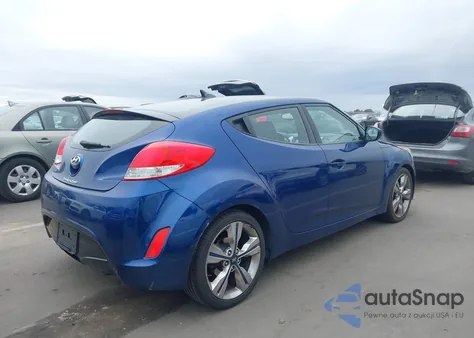 2017 Hyundai Veloster Value Edition z USA, uszkodzony, nr VIN KMHTC6AD6HU320366